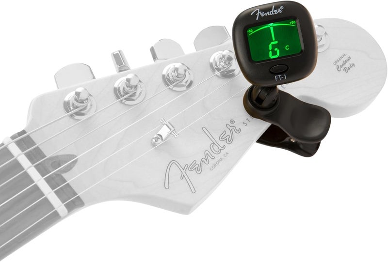 FENDER FT-1 Professional Guitar Tuner Clip On, with 1-Year Warranty, Full-Range Chromatic Guitar Tuner with Dual-Rotating Hinges, A4 Calibration - Image 2